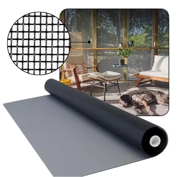 DIY Dense Fiberglass Mosquito Window Screen, Cat-Proof Washable Insect Mesh, High-Strength Reusable Screen Net, Easy to Install for Home Windows