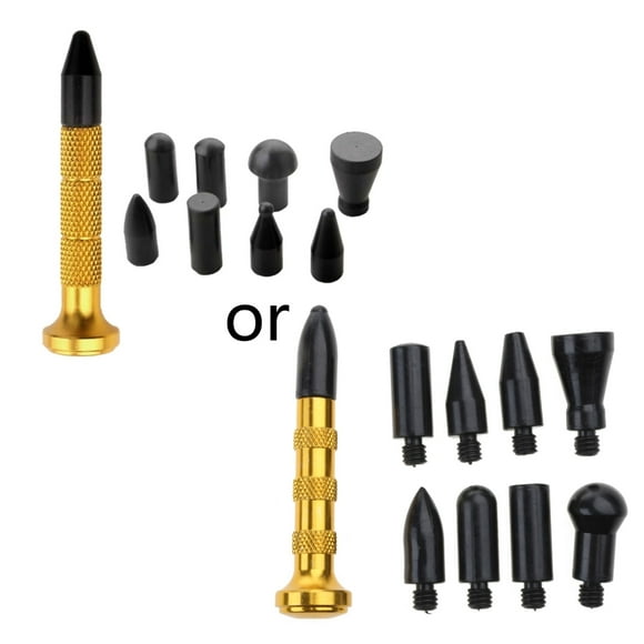 DIY - Dent Repair Kit Metal Tap Down Pen for w/ MultiHeads Tips - Dent Removal Tools Metal & Plastic M