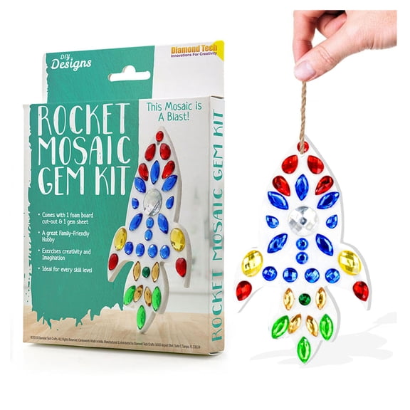 Rocket Ship Mosaic Gem Kit