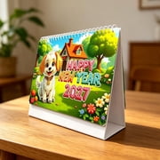 DIY Dia-mond Art Painting Calendar 2027 - 7.7 x 6.7 x 2.9 Inch 5D Resin Diamond Kit, Creative Stress Relief Craft for Adults, Bird Theme Desk Calendar