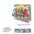 thumbnail image 1 of DIY Diamond Art Desk Calendar 2026 Kit – 13 Monthly Bead Painting Modules, Standing Flip Tabletop Planner, Vibrant Decor & Home Office New Year Gift 2026, 1 of 6