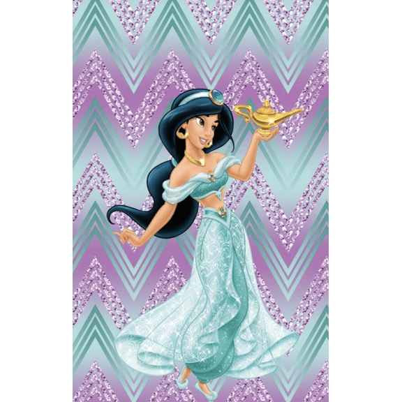 DIY Diamond Art Painting Kit for Adult Full Round Diamond Drill Kit Princess Jasmine 5D Wall Painting Art Gem Art Craft Home Game for Children 15.8x11.8 inch