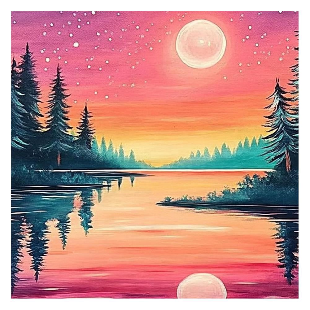 ダイヤモンドアートクラブDACLake Serenity DIY Art Kit Lake Serenity