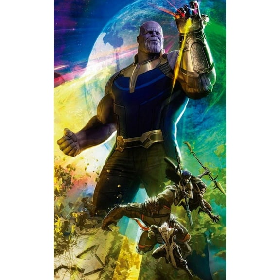 DIY Diamond Art Painting Kits for Adults Full Drill Thanos Gem Art Kits with Crystal Rhinestone Paint with Diamond for Home Wall Decor(12"x16")