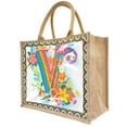 thumbnail image 1 of DIY Diamond Art Painting Letters Creative Design Eco Bag Handbag (Single Side Diamond)-V, 1 of 10
