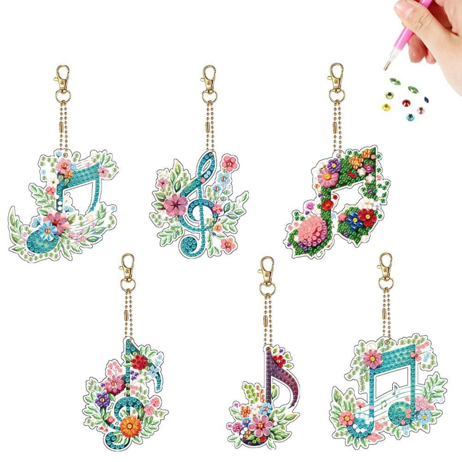 DIY Diamond Keychain Diamond Art Painting Creative Design Diamond ...