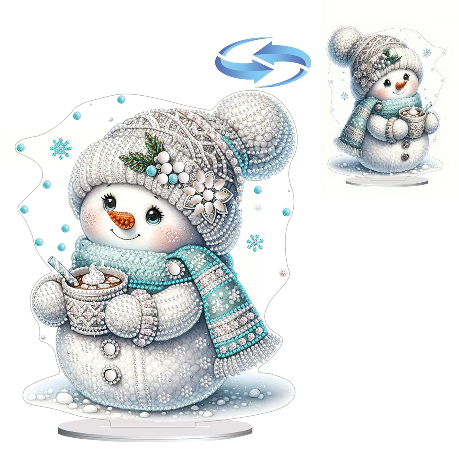 DIY Diamond Ornaments Diamond Art Painting Christmas Snowman Creative ...