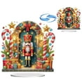 thumbnail image 1 of DIY Diamond Ornaments, Diamond Art Paintings, Christmas Creative Design PVC Home Decoration Ornaments (Double-Sided Pattern, Single-Sided Diamond) (Color Box Packaging 25)-Nutcracker Soldier, 1 of 10