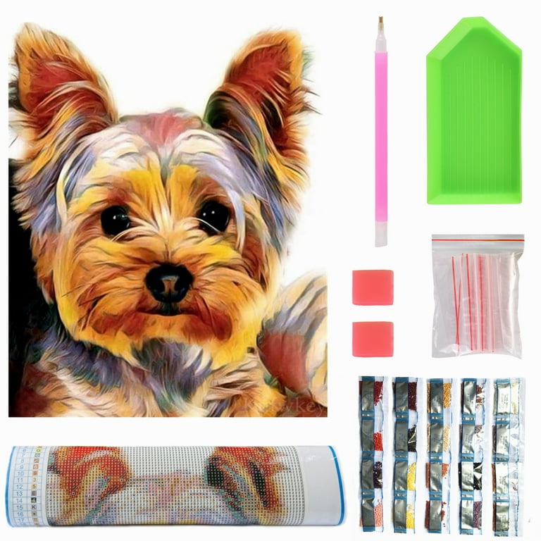 5D Diamond Painting Little Puppy and Presents Kit