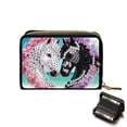 thumbnail image 1 of DIY Diamond Painting Kit Card Holder Heart Horse Design Portable Card Slot Mini Wallet Creative Gift for Storing Bank Cards and Coins, 1 of 8