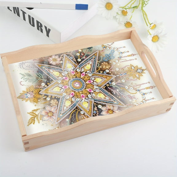 DIY Diamond Painting Kit Fruit Bowl with Five-Pointed Star Theme Desktop Decorative Fruit Bowl Perfect for Family Dining Tables, Gifts, and Handmade Creations