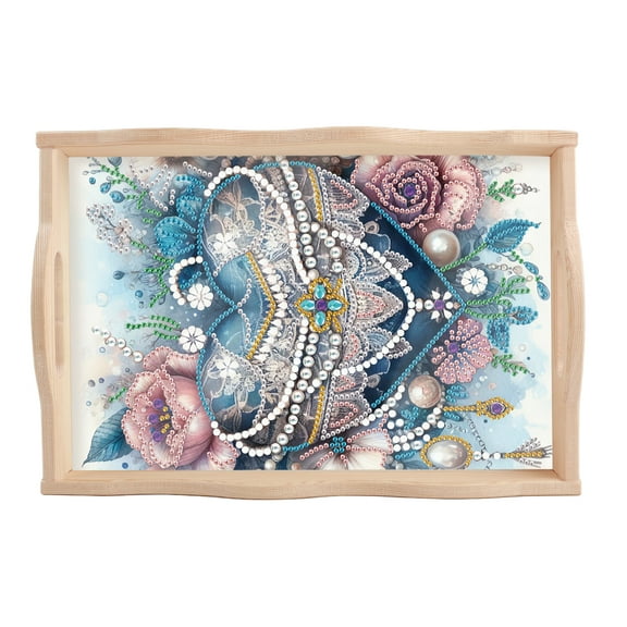 DIY Diamond Painting Kit Fruit Platter Rose and Heart-Themed Desktop Decor Fruit Platter Perfect for family dining tables, gifts, and craft projects