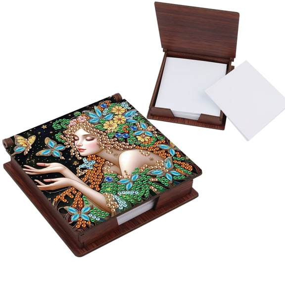 DIY Diamond Painting Kit Notepad Box Butterfly Angel Theme with Unique Diamond Style Essential for Craft Enthusiasts The Perfect Gift Choice