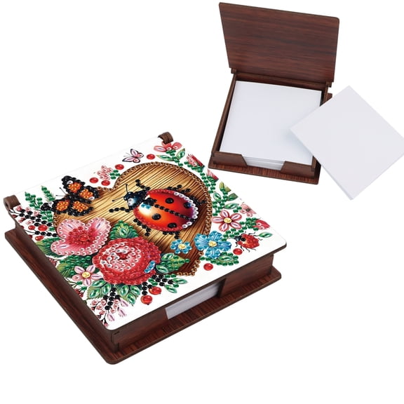 DIY Diamond Painting Kit Notepad Holder Flower and Insect Theme with Unique Diamond Style Essential for Craft Enthusiasts The Perfect Gift Choice