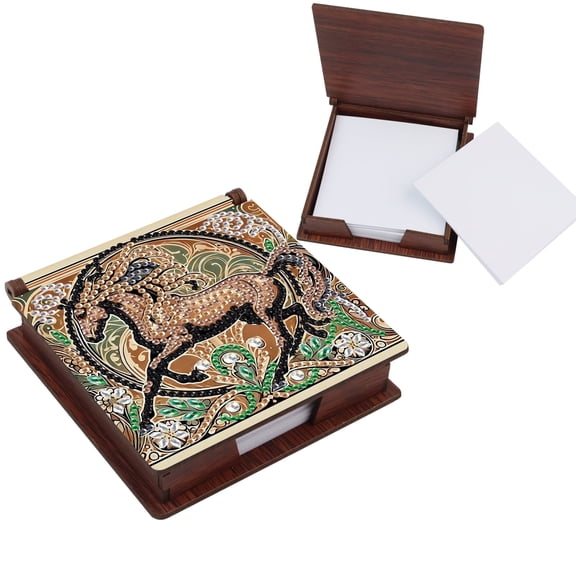 DIY Diamond Painting Kit Notepad Holder Galloping Horse Theme with Unique Diamond Style Essential Gift Choice for Craft Enthusiasts