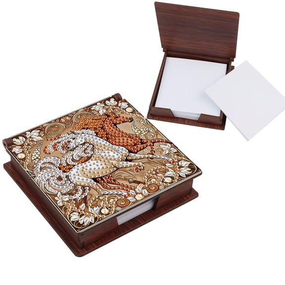 DIY Diamond Painting Kit Notepad Holder Running Horse Theme with Unique Diamond Style Essential Gift Choice for Craft Enthusiasts