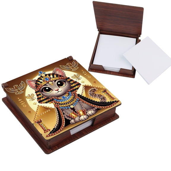 DIY Diamond Painting Kit Notepad Holder Stylish Cat Theme with Unique Diamond Style Essential for Craft Enthusiasts The Perfect Gift Choice