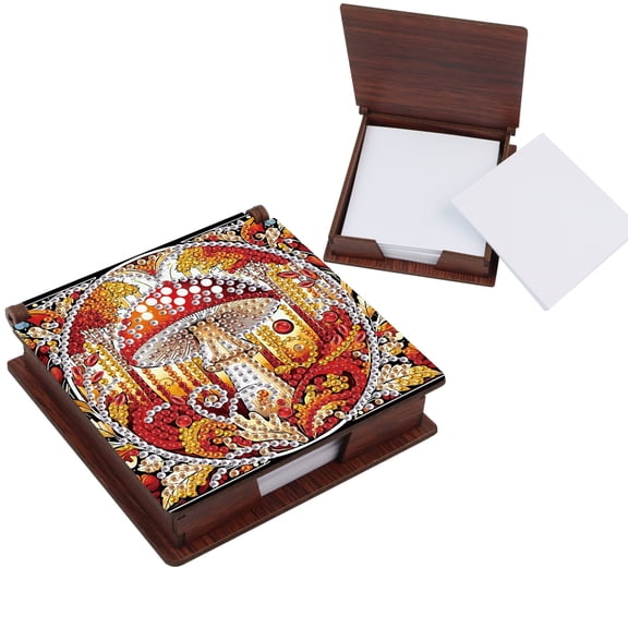 DIY Diamond Painting Kit Notepad Holder Unique Mushroom Themed Diamond Style The Perfect Gift Choice for Craft Enthusiasts