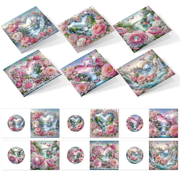 DIY Diamond Painting Kit Round Storage Box, Colourful Bird Pattern Tray Decorative Craft Snack Box, Desktop Item Storage, Multifunctional Creative Holiday Gift