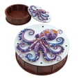thumbnail image 1 of DIY Diamond Painting Kit Round Storage Box, Octopus Pattern Tray Decorative Craft, Desktop Item Storage, Multifunctional Creative Holiday Gift, 1 of 7