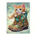thumbnail image 1 of DIY Diamond Painting Kit with Stand Frame Cat Boots Creative Home Decor Desktop Ornament Decorative Photo Frame Beginner Craft Gift, 1 of 4