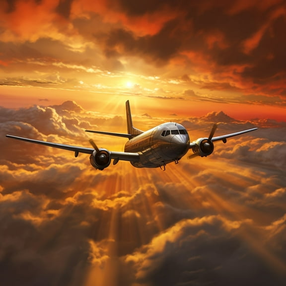 DIY Diamond Painting Kits for Adults Airplane Pattern 5D Diamond Art Kits, Full Drill Diamond Painting Kits, Gem Arts and Crafts for Beginner Home Wall Decor