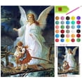 thumbnail image 1 of DIY Diamond Painting Kits for Adults Beginner and Kids, "Angels Around You" Full Drills 5D Diamond Mosaic Paintings, 12" x 16", 1 of 6