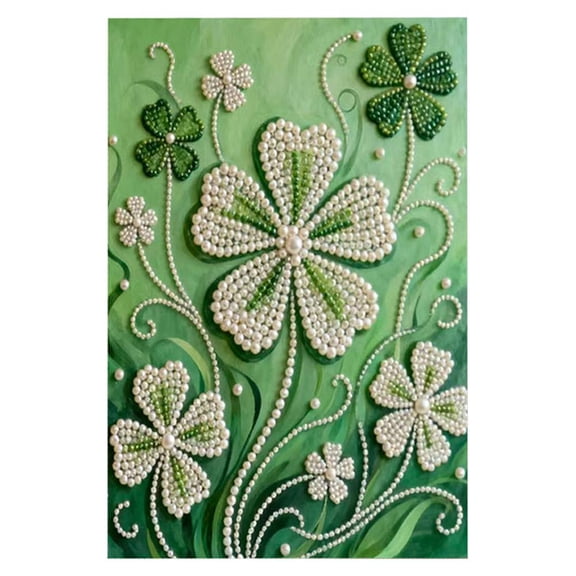 DIY Diamond Pearl Painting Kit for Adults, 5D Flower Castle Diamond Art Painting Craft Kits for Beginners, Art Craft Wall Decor Home Housewarming Gift