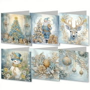 DIY Diamond art Painting Greeting Card Kit,Art Christmas Greeting Cards S9Y2