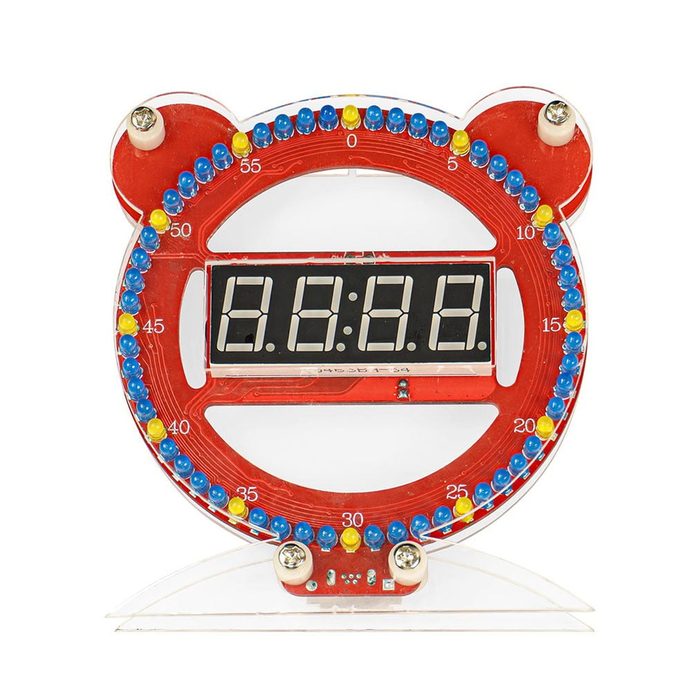 Diy Digital Led Alarm Clock Electronic Date Time Sound Light Control ...