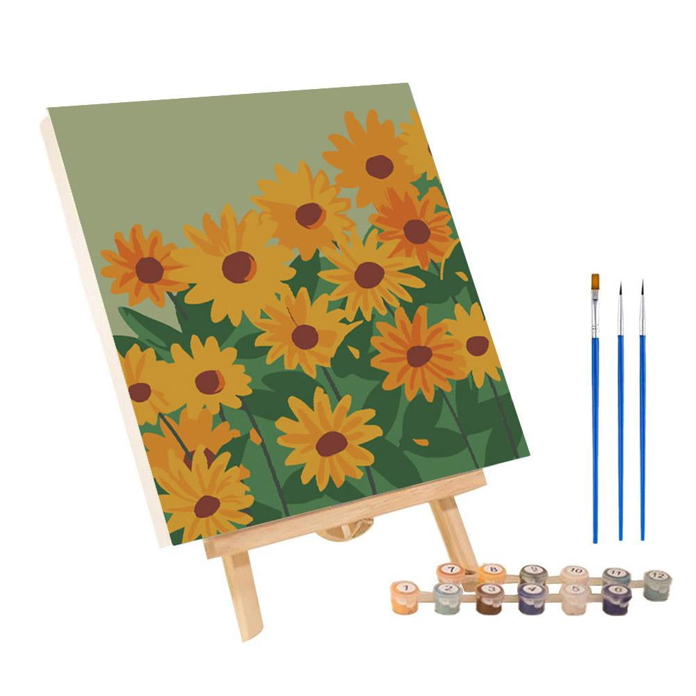 DIY Digital Oil Paint Canvas Painting By Number With Frame Children's