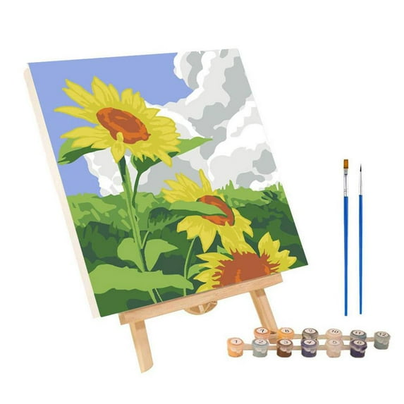 DIY Digital Oil Paint Canvas Painting By Number With Frame New O8