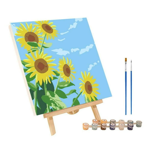 DIY Digital Oil Paint Canvas Painting By Number With Frame New O8