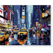 Qoosea Paint by Numbers Kit for Adults with Framed Canvas, Paint by Number Arts Crafts Kits with Painting Brushes, Acrylic Paint, Home Decor Wall Decor 11.8 * 9.4 inch