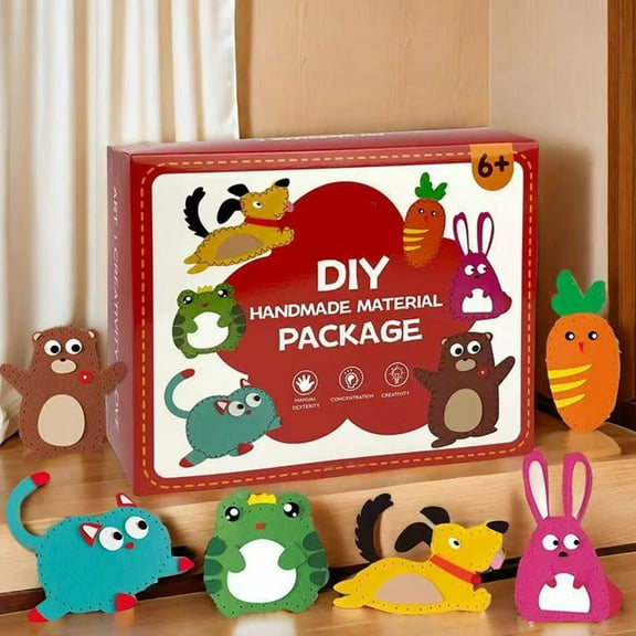 DIY Doll Sewing Kit for Beginners Engaging Craft Project Educational Toy to Enhance Sewing Skills Suitable for Home and Classroom Activities Handmade Fun for Creative Minds