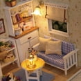 DIY Dollhouse,Furniture Diy Wooden Presser Feet Diy Wooden Kit With Furniture Diy Wooden Kit