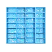 DIY Domino- Light and Shadow Epoxy Resin Molds Holographic Domino- Game Silicone Molds for Ornaments Resin Art Crafts
