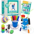 thumbnail image 1 of DIY Doodling Scribble Bot Kit – Bulk Pack of 10 Drawing Motorized Art Robot Projects for Kids - STEM & STEAM Classroom Robotics Activity, 1 of 7