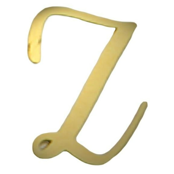 DIY Door Sign Wall Decor Letter Decorative Brass House Door Numbers & Letters, Letter Z