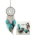 thumbnail image 1 of DIY Dream Catcher Making Kit, Macrame Dream Catcher Craft Supplies for Kids Bedroom Wall Decor Nursery Baby Room Hanging Wedding Ornaments Party Handmade Gift (Turquoise), 1 of 5