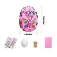 thumbnail image 1 of DIY Easter Painted Foam Eggs Craft Kit - Includes Foam Egg, Modeling Loam, Stickers & Holders for Kids Easter Decorations, Creative Arts & Crafts Set for Easter Basket Fillers and Holiday Fun, 1 of 6