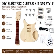 DIY Electric Guitar Kit 325 Style Basswood Body Maple Neck Rosewood Fingerboard
