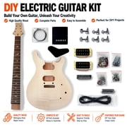 DIY Electric Guitar Kit Double Swing 24 Fret Maple Veneer MAVERICK