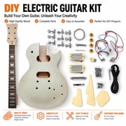 DIY Electric Guitar Kit Mahogany Body&Neck Rosewood Fretboard Maple Veneer MAVERICK