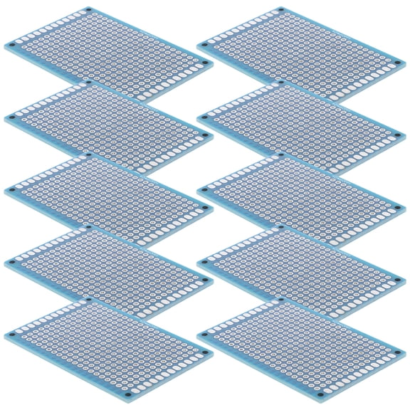DIY Electronic Experiments Circuit Boards Pcb Double Sided Cardboard Bakelite Blue 6.00X4.00X0.15CM 10 Pcs