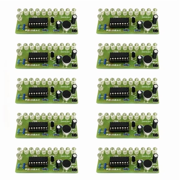 DIY Electronic Kit Module Voice Activated LED Water Light Kit CD4017 Lantern Control Fun Electronic Production Teaching