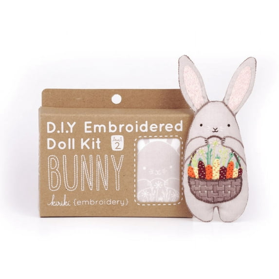 Kiriki Press DIY Embroidered Doll Kit (Bunny - Level 2)