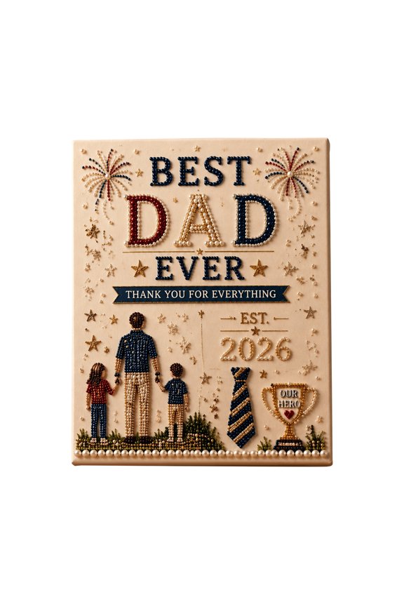 DIY Embroidery Kit For Beginners, Complete Puzzle Embroidery Set With Pattern Fabric Threads Easy Instructions Creative Craft Project, Handmade Art Activity for Adults Family Gatherings Gift Giving
