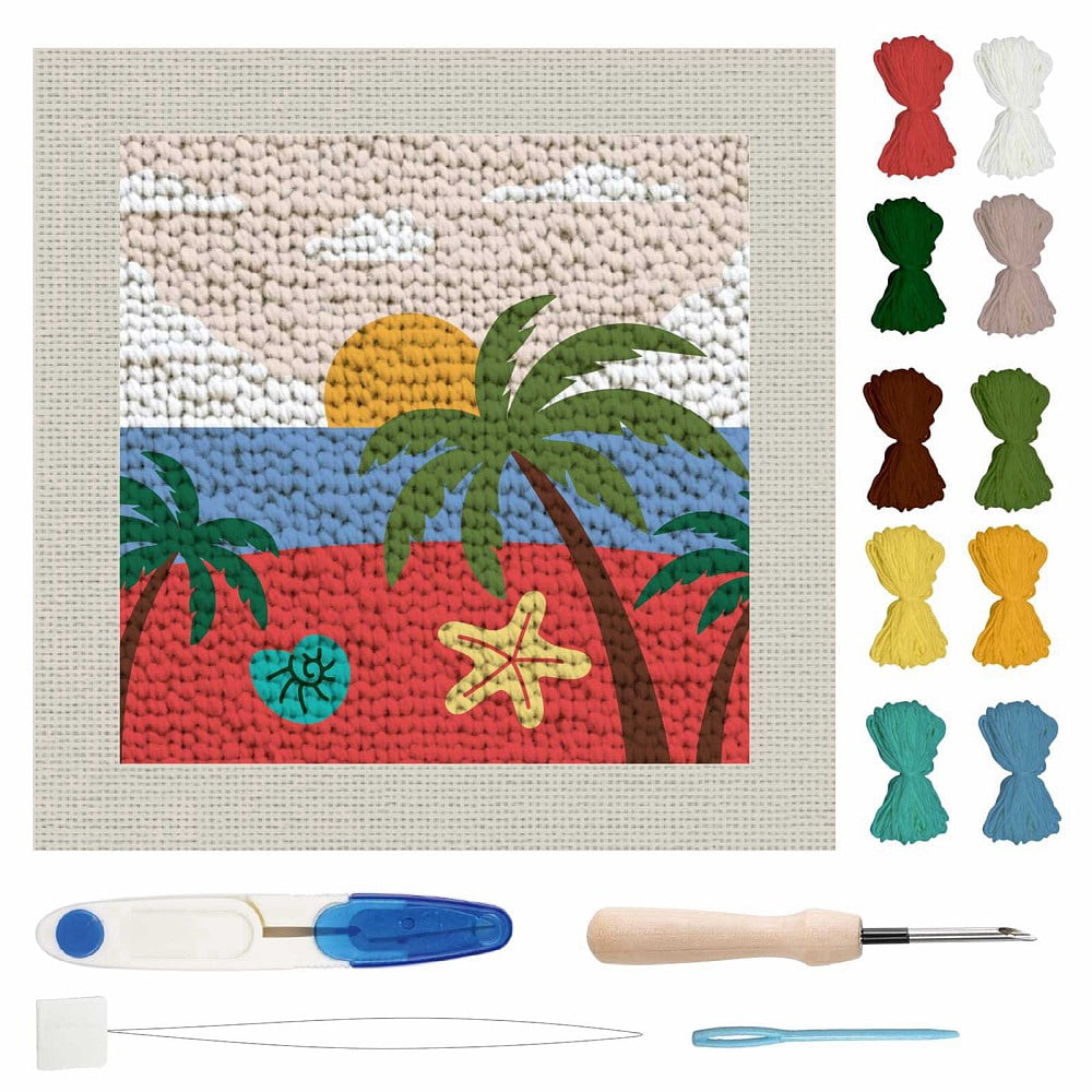 DIY Embroidery Kits including Scissor Ripper Sewing Needle Thread Instruction Tree 240x240mm DIY