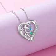 DIY Engraved Necklace With Slightly Set Diamonds And Hollowed-out Collarbone Chain